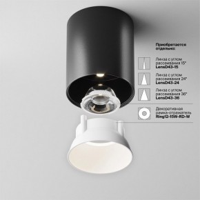 Накладной светильник Maytoni Alfa LED C064CL-12W4K-RD-B в Кудымкаре - kudymkar.ok-mebel.com | фото 4