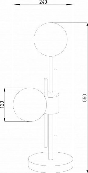 Настольная лампа декоративная Eurosvet Volver 01383/2 латунь в Кудымкаре - kudymkar.ok-mebel.com | фото 4