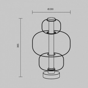 Настольная лампа декоративная Maytoni Atmos MOD364TL-L15B3K в Кудымкаре - kudymkar.ok-mebel.com | фото 5