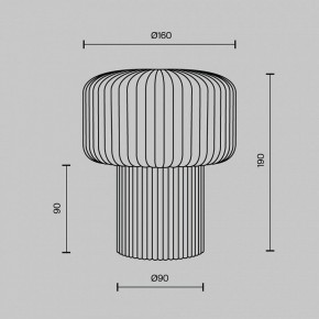 Настольная лампа декоративная Maytoni Omaggio MOD404TL-01BG в Кудымкаре - kudymkar.ok-mebel.com | фото 6