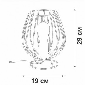 Настольная лампа декоративная Vitaluce V4296 V4296-0/1L в Кудымкаре - kudymkar.ok-mebel.com | фото 3