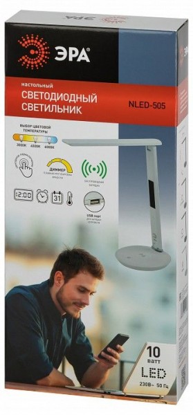 Настольная лампа офисная Эра  NLED-505-10W-W в Кудымкаре - kudymkar.ok-mebel.com | фото 5