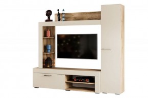 НИКОЛЬ Гостиная (Дуб крафт серый/софт айвори) в Кудымкаре - kudymkar.ok-mebel.com | фото