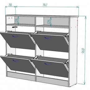 Обувница W15 в Кудымкаре - kudymkar.ok-mebel.com | фото 2