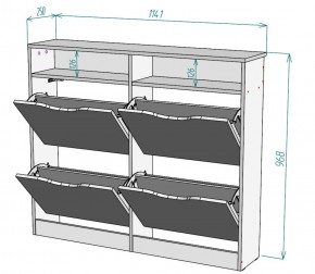 Обувница W16 в Кудымкаре - kudymkar.ok-mebel.com | фото 2