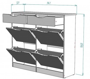 Обувница W26 в Кудымкаре - kudymkar.ok-mebel.com | фото 2