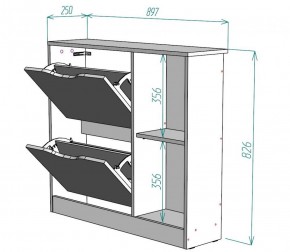 Обувница W30 в Кудымкаре - kudymkar.ok-mebel.com | фото 2