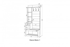 ОЛЬГА-МИЛК Прихожая (модульная) в Кудымкаре - kudymkar.ok-mebel.com | фото 2