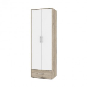 ОЛИВИЯ О22 Шкаф 2-х дверный (дуб серый/белый) в Кудымкаре - kudymkar.ok-mebel.com | фото