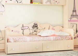 Кровать для детской КР24 Париж в Кудымкаре - kudymkar.ok-mebel.com | фото 2