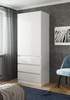 ПАРУС Шкаф 2-х ств. 800 (белый) в Кудымкаре - kudymkar.ok-mebel.com | фото