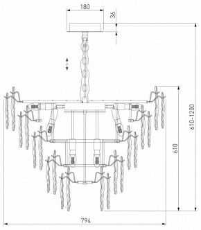 Подвесная люстра Bogate"s Leaf 369 в Кудымкаре - kudymkar.ok-mebel.com | фото 4