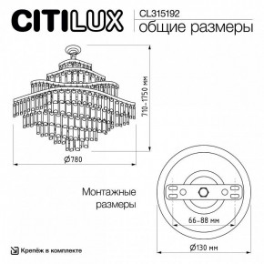 Подвесная люстра Citilux Naiad CL315192 в Кудымкаре - kudymkar.ok-mebel.com | фото 6