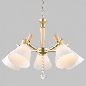Подвесная люстра Imex MD.6132 MD.6132-5-P-GD+WOOD в Кудымкаре - kudymkar.ok-mebel.com | фото