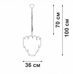 Подвесная люстра Vitaluce V5887 V5887-8/7 в Кудымкаре - kudymkar.ok-mebel.com | фото 5