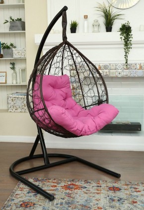 Подвесное кресло-кокон Бароло (коричневый/черный) в Кудымкаре - kudymkar.ok-mebel.com | фото