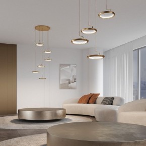 Подвесной светильник Eurosvet Crespella 90034/6 золото в Кудымкаре - kudymkar.ok-mebel.com | фото 4