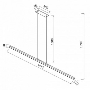 Подвесной светильник Mantra Lineal 8961 в Кудымкаре - kudymkar.ok-mebel.com | фото 3