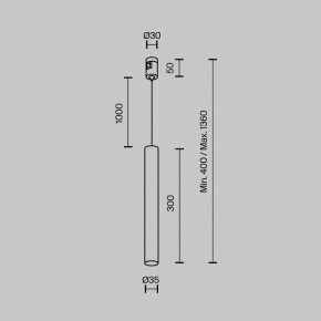 Подвесной светильник Maytoni Focus Led TR155-1-5W4K-BS в Кудымкаре - kudymkar.ok-mebel.com | фото 2