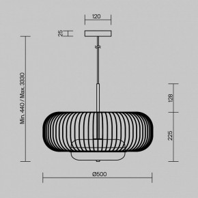 Подвесной светильник Maytoni Levitation MOD376PL-L30G3K в Кудымкаре - kudymkar.ok-mebel.com | фото 5