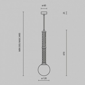 Подвесной светильник Maytoni Teatro MOD287PL-01BS1 в Кудымкаре - kudymkar.ok-mebel.com | фото 5