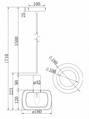 Подвесной светильник Maytoni Vision MOD411PL-01G в Кудымкаре - kudymkar.ok-mebel.com | фото 7