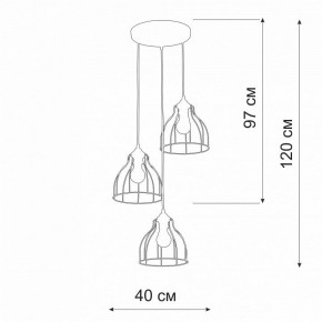 Подвесной светильник Vitaluce V3102 V3102-1/3S в Кудымкаре - kudymkar.ok-mebel.com | фото 2