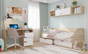 Полка 2032 АНТАЛИЯ (Сонома/Белый софт) в Кудымкаре - kudymkar.ok-mebel.com | фото 2