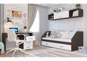 Полка 2032 НЕНСИ (Венге/Белый глянец) в Кудымкаре - kudymkar.ok-mebel.com | фото 2