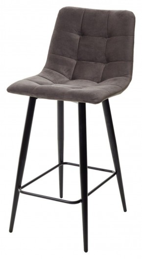 Полубарный стул CHILLI-QB графит #14, велюр / черный каркас (H=66cm) М-City в Кудымкаре - kudymkar.ok-mebel.com | фото
