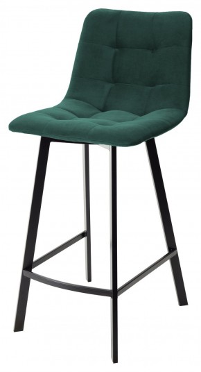Полубарный стул CHILLI-QB SQUARE зеленый #19, велюр / черный каркас (H=66cm) М-City в Кудымкаре - kudymkar.ok-mebel.com | фото