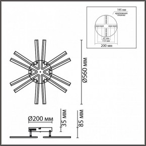 Потолочная люстра Lumion Alberta 8029/60CL в Кудымкаре - kudymkar.ok-mebel.com | фото 7