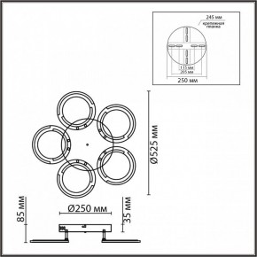 Потолочная люстра Lumion Kalifa 8027/55CL в Кудымкаре - kudymkar.ok-mebel.com | фото 8