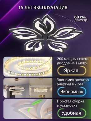 Потолочная люстра Natali Kovaltseva FORTUNA LED LAMPS 81107/5C в Кудымкаре - kudymkar.ok-mebel.com | фото 5