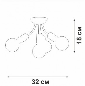 Потолочная люстра Vitaluce V3927 V3927-1/4PL в Кудымкаре - kudymkar.ok-mebel.com | фото 6