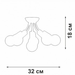 Потолочная люстра Vitaluce V3927 V3927-1/6PL в Кудымкаре - kudymkar.ok-mebel.com | фото 6