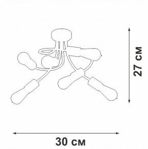 Потолочная люстра Vitaluce V3928 V3928-1/6PL в Кудымкаре - kudymkar.ok-mebel.com | фото 4