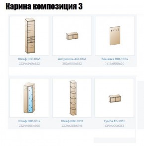 Прихожая Карина (модульная) в Кудымкаре - kudymkar.ok-mebel.com | фото 8