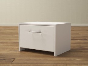 PROxSON Тумба Varna (ЛДСП Белая+экокожа Белый/Белый) 51x40 в Кудымкаре - kudymkar.ok-mebel.com | фото