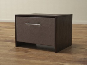 PROxSON Тумба Varna (ЛДСП Венге+экокожа Дуб венге с коричневым) 51x40 в Кудымкаре - kudymkar.ok-mebel.com | фото