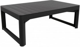 Раскладной стол Лион с регулируемой высотой столешницы (Lyon rattan table) графит (h400/650) в Кудымкаре - kudymkar.ok-mebel.com | фото 2