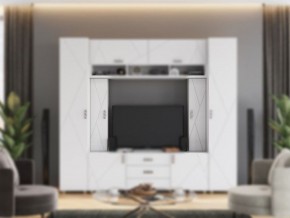 Шкаф 1-ств. малый "Сандра" (Белый лофт) в Кудымкаре - kudymkar.ok-mebel.com | фото 2