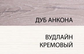 Шкаф 1DT L, OLIVIA, цвет вудлайн крем/дуб анкона в Кудымкаре - kudymkar.ok-mebel.com | фото 3
