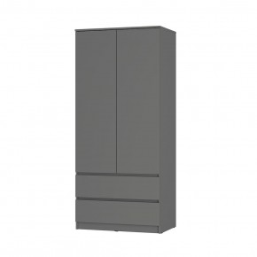 Шкаф 2-х створчатый Симпл ШК-03 (графит) в Кудымкаре - kudymkar.ok-mebel.com | фото 2