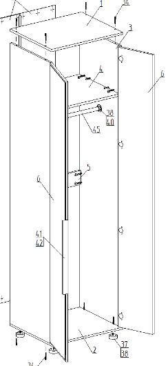 Шкаф 2-ств. для одежды "Лео" в Кудымкаре - kudymkar.ok-mebel.com | фото 2