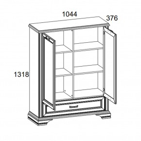 Шкаф 2D1SL, MONAKO, цвет Сосна винтаж/дуб анкона в Кудымкаре - kudymkar.ok-mebel.com | фото 3