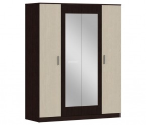 Шкаф 4х дверный с зеркалами Уют СБ-2750/1.Н (Венге/Паллада) в Кудымкаре - kudymkar.ok-mebel.com | фото