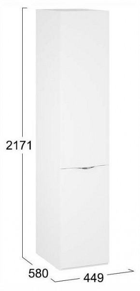 Шкаф для белья Глосс СМ-319.07.001 в Кудымкаре - kudymkar.ok-mebel.com | фото 4