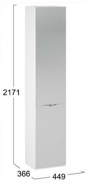 Шкаф для белья Глосс СМ-319.07.012 в Кудымкаре - kudymkar.ok-mebel.com | фото 4