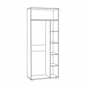Шкаф для одежды 1751 Бьянка в Кудымкаре - kudymkar.ok-mebel.com | фото 2